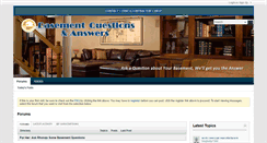 Desktop Screenshot of basementquestionsandanswers.com